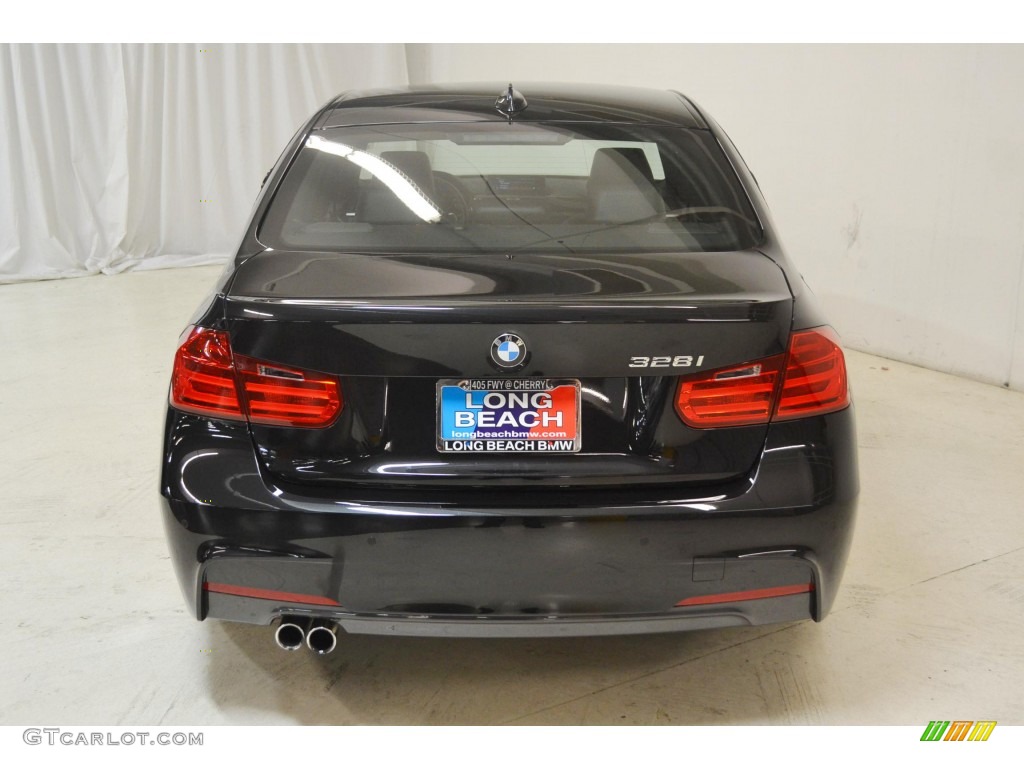 2014 3 Series 328i Sedan - Black Sapphire Metallic / Black photo #7