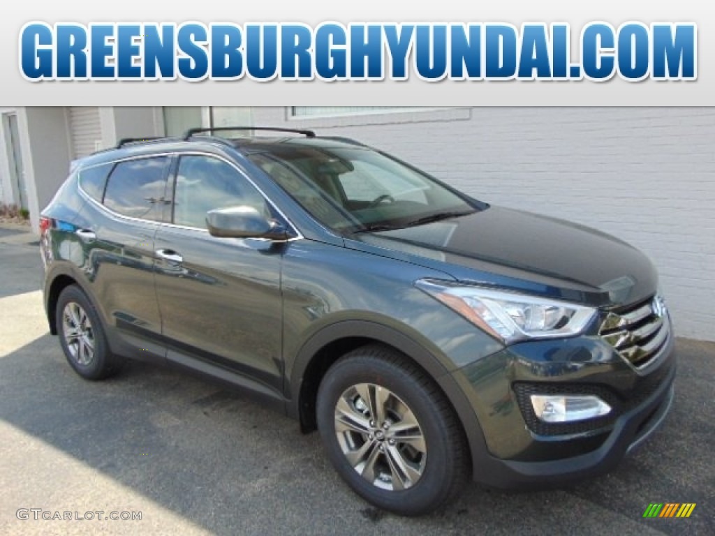 2014 Santa Fe Sport AWD - Juniper Green / Beige photo #1