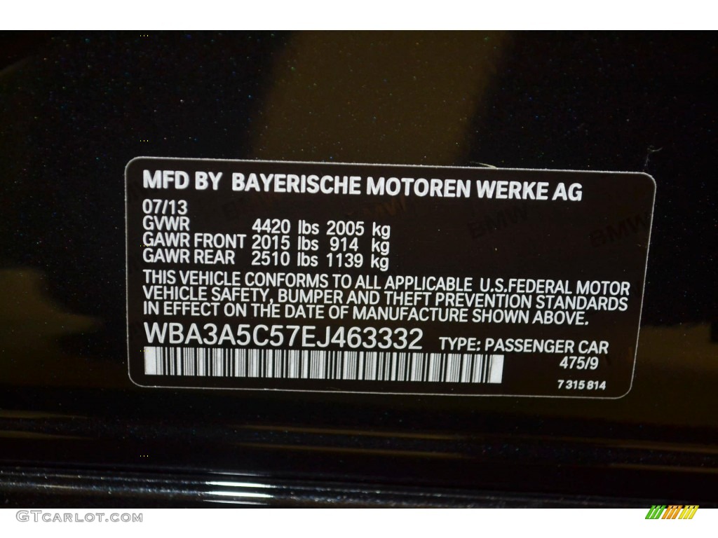 2014 3 Series 328i Sedan - Black Sapphire Metallic / Black photo #25
