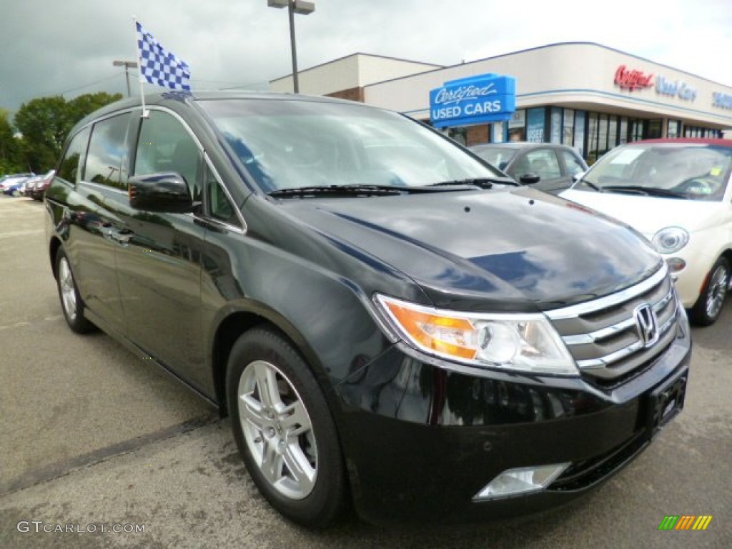 2012 Odyssey Touring - Crystal Black Pearl / Truffle photo #1