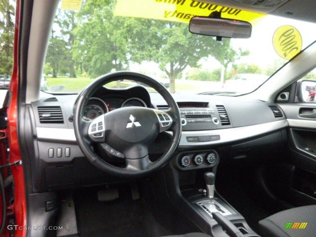 Black Interior 2009 Mitsubishi Lancer ES Photo #95411324