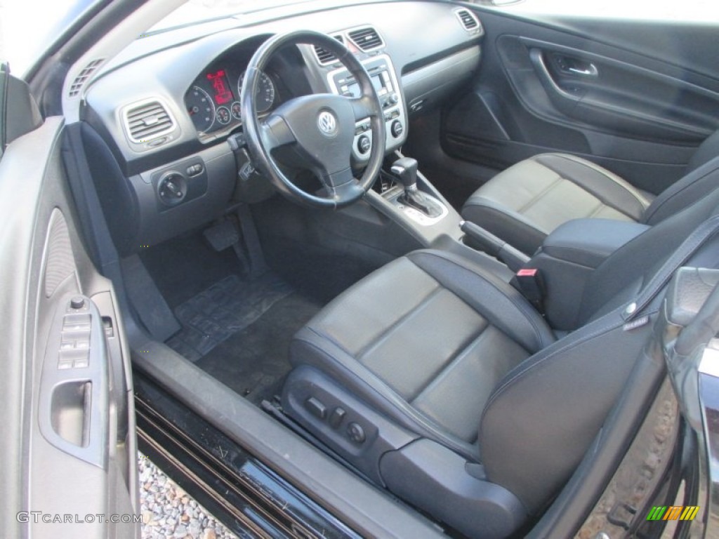 Titan Black Interior 2007 Volkswagen Eos 2.0T Photo #95411981