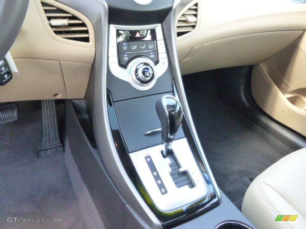 2012 Elantra Limited - Shimmering White / Beige photo #17
