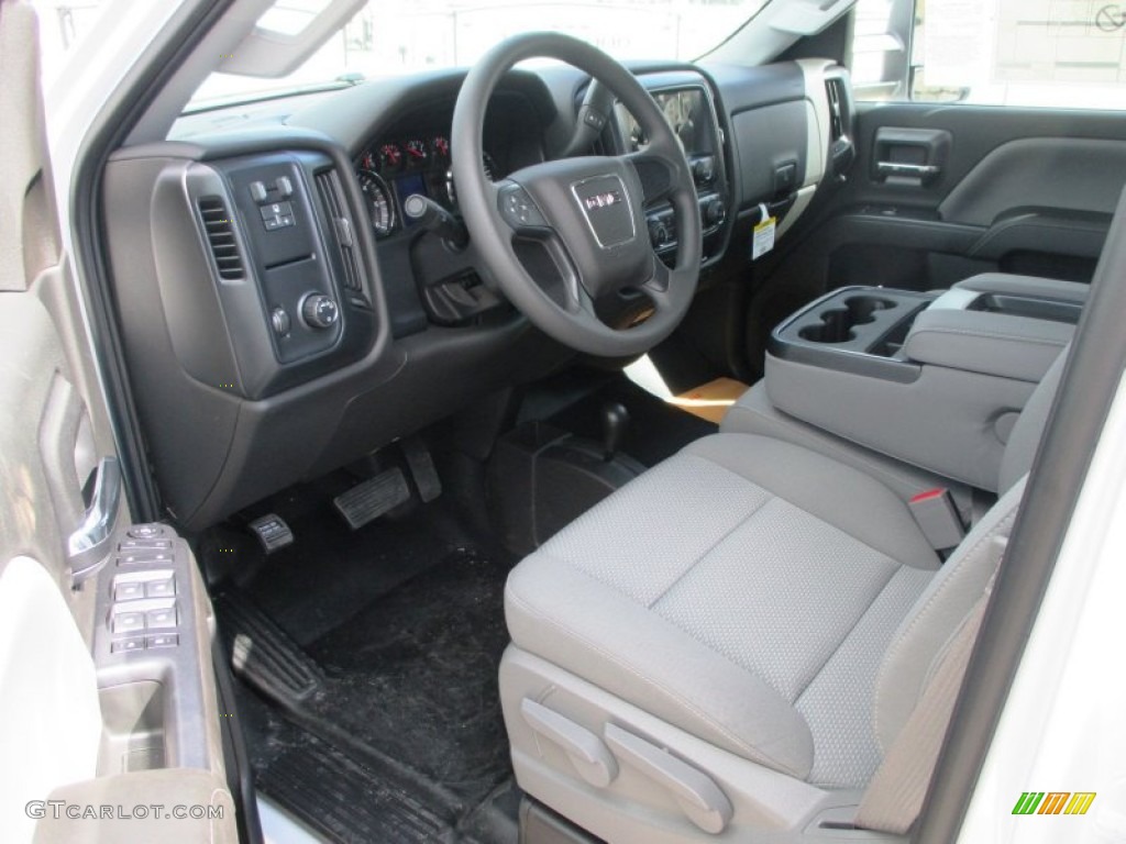 Jet Black/Dark Ash Interior 2015 GMC Sierra 2500HD Double Cab 4x4 Utility Truck Photo #95414559