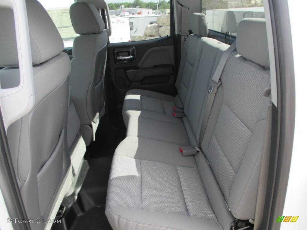 2015 GMC Sierra 2500HD Double Cab 4x4 Utility Truck Rear Seat Photo #95414813