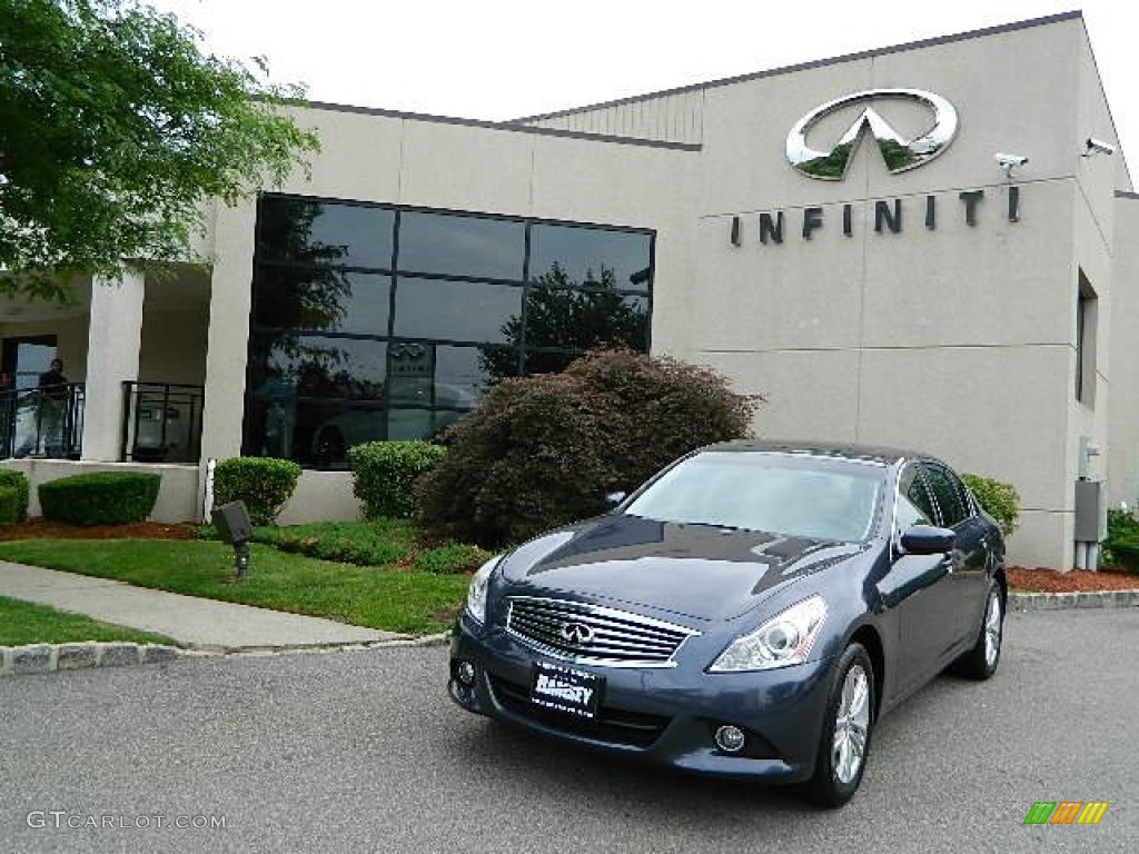 2012 G 25 x AWD Sedan - Blue Slate / Graphite photo #1