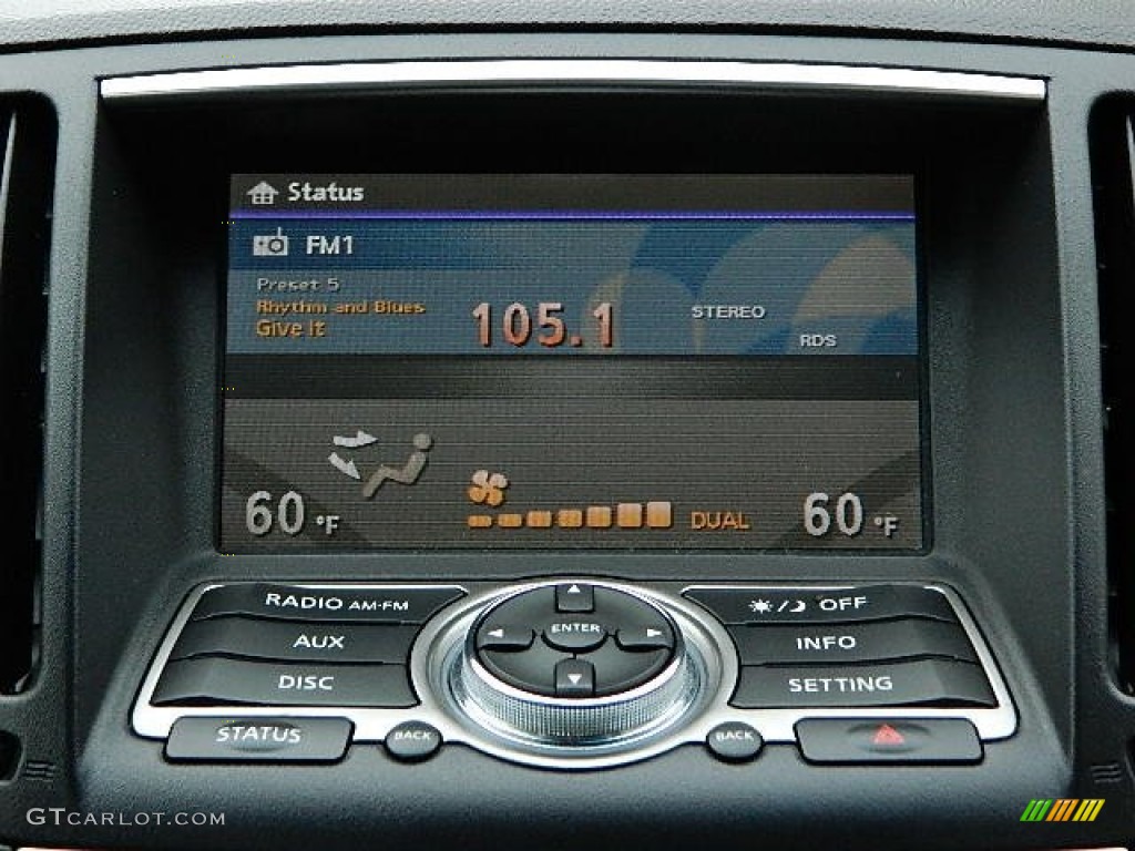 2012 G 25 x AWD Sedan - Blue Slate / Graphite photo #15