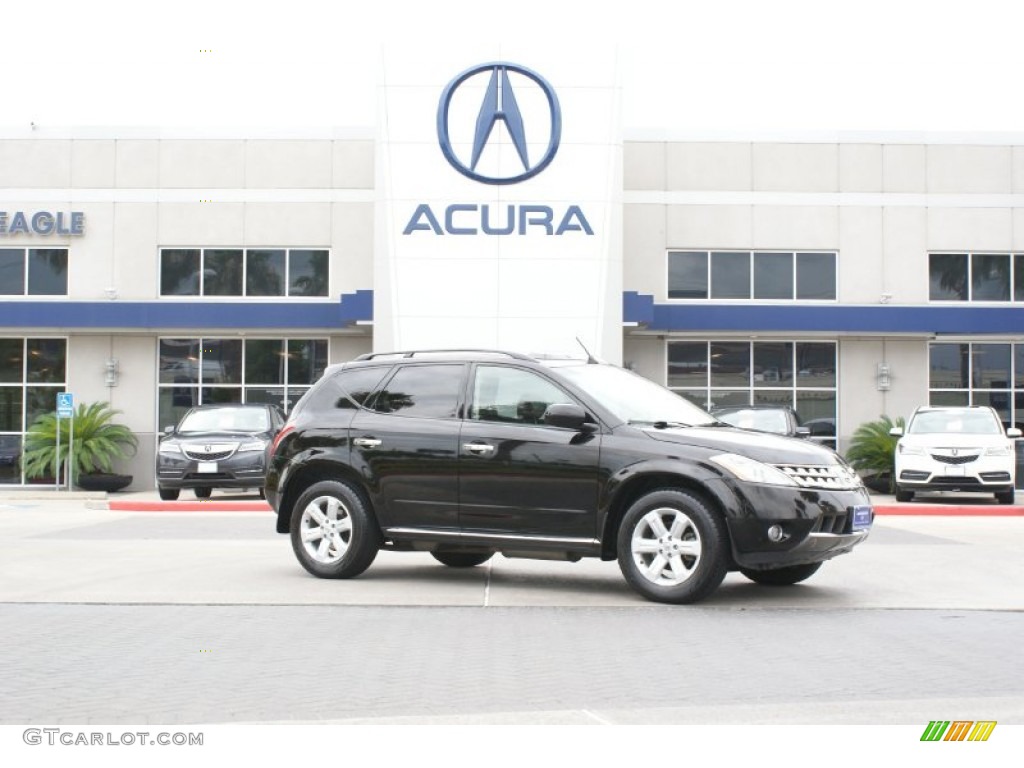 2006 Murano S AWD - Super Black / Charcoal photo #1