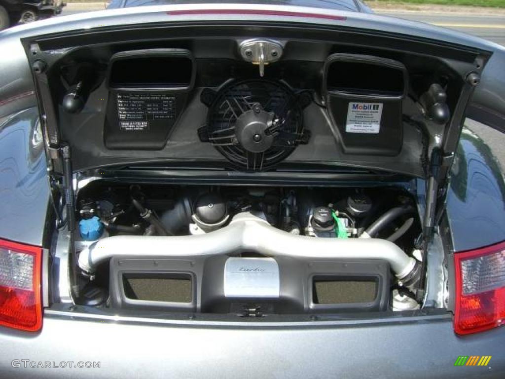 2007 911 Turbo Coupe - Meteor Grey Metallic / Black photo #47