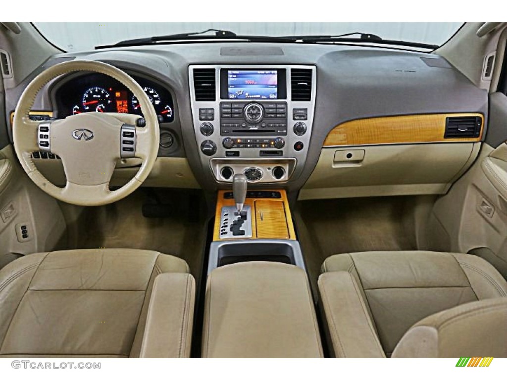 Wheat Interior 2008 Infiniti QX 56 4WD Photo #95418263