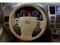 2008 Infiniti QX Wheat Interior Steering Wheel Photo