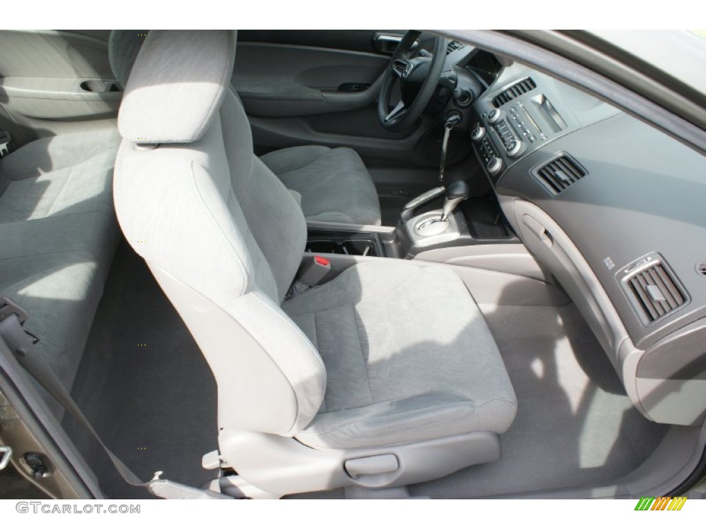 2006 Civic LX Coupe - Galaxy Gray Metallic / Ivory photo #16