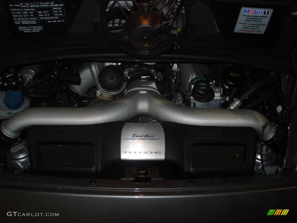 2008 911 Turbo Cabriolet - Meteor Grey Metallic / Black/Terracotta photo #21