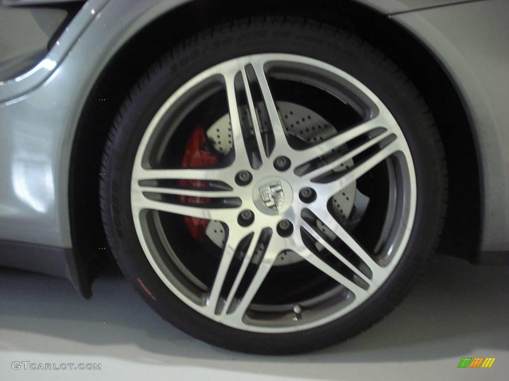 2008 911 Turbo Cabriolet - Meteor Grey Metallic / Black/Terracotta photo #25