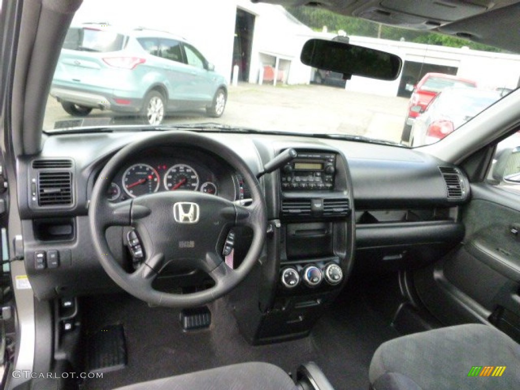 2005 Honda CR-V EX 4WD Black Dashboard Photo #95419968