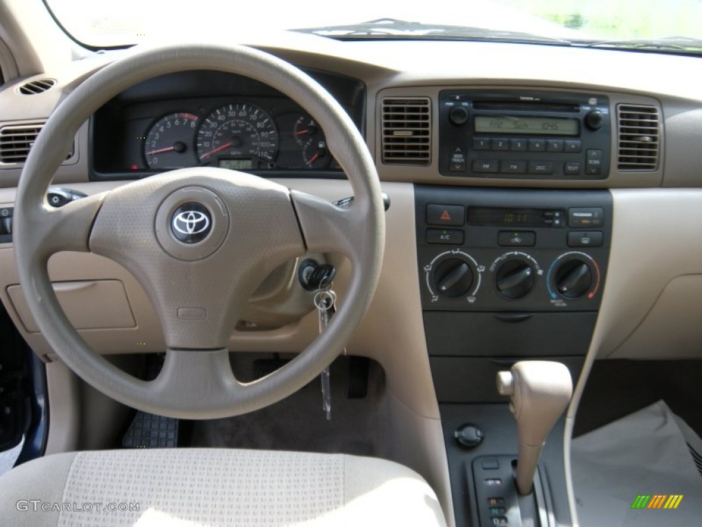 2008 Corolla CE - Indigo Ink Pearl / Beige photo #35