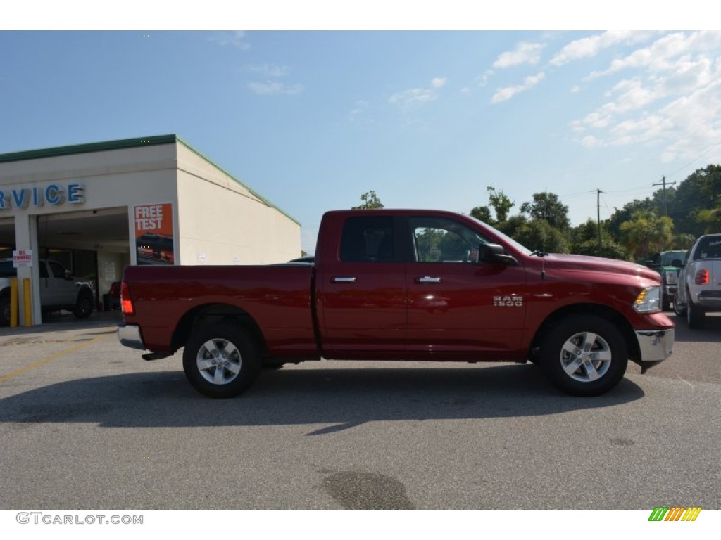 2014 1500 SLT Quad Cab - Deep Cherry Red Crystal Pearl / Black/Diesel Gray photo #2