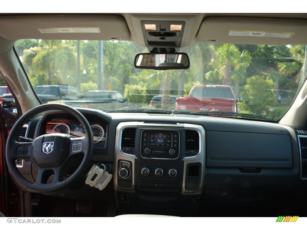 2014 1500 SLT Quad Cab - Deep Cherry Red Crystal Pearl / Black/Diesel Gray photo #11