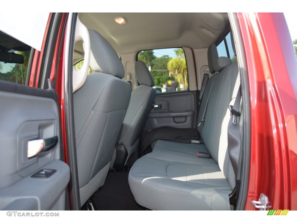 2014 1500 SLT Quad Cab - Deep Cherry Red Crystal Pearl / Black/Diesel Gray photo #14