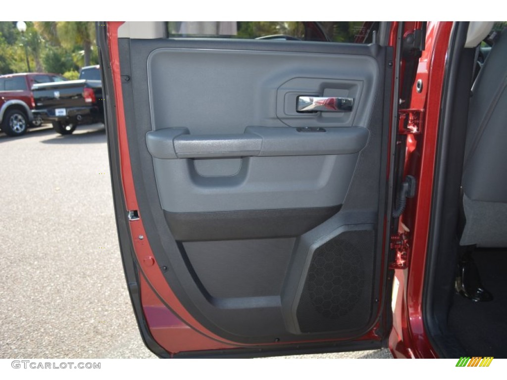 2014 1500 SLT Quad Cab - Deep Cherry Red Crystal Pearl / Black/Diesel Gray photo #15