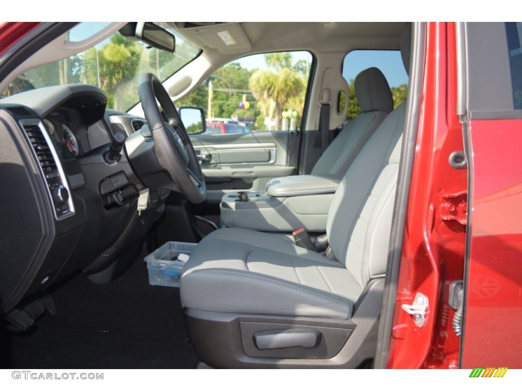 2014 1500 SLT Quad Cab - Deep Cherry Red Crystal Pearl / Black/Diesel Gray photo #17