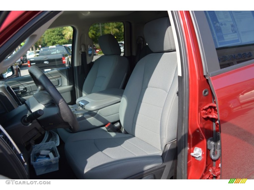 2014 1500 SLT Quad Cab - Deep Cherry Red Crystal Pearl / Black/Diesel Gray photo #18