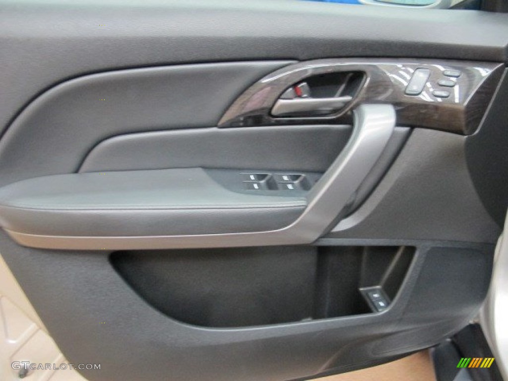 2008 Acura MDX Technology Ebony Door Panel Photo #95421597