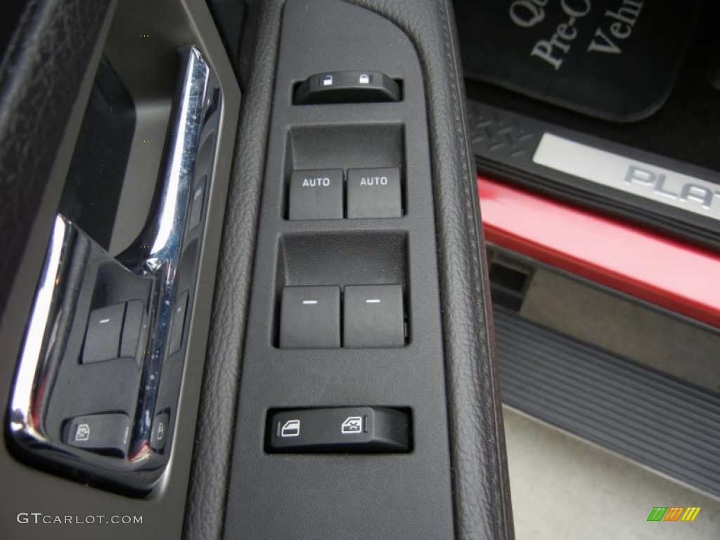 2012 F150 Platinum SuperCrew 4x4 - Red Candy Metallic / Platinum Sienna Brown/Black Leather photo #15