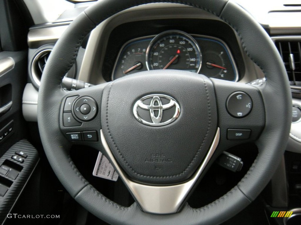2014 Toyota RAV4 Limited Ash Steering Wheel Photo #95422256