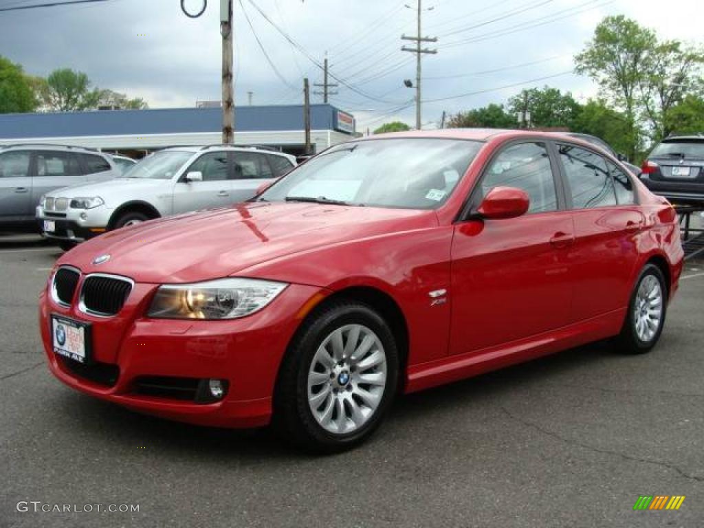 2009 3 Series 328xi Sedan - Crimson Red / Black photo #4