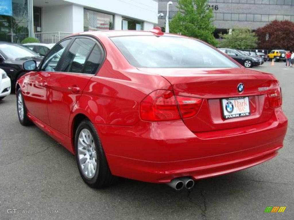 2009 3 Series 328xi Sedan - Crimson Red / Black photo #6