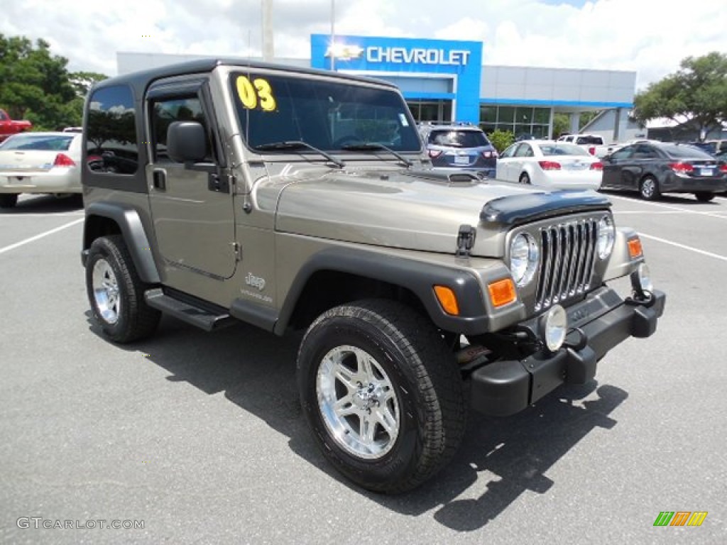 2003 Light Khaki Metallic Jeep Wrangler SE 4x4 95391289 Photo 11