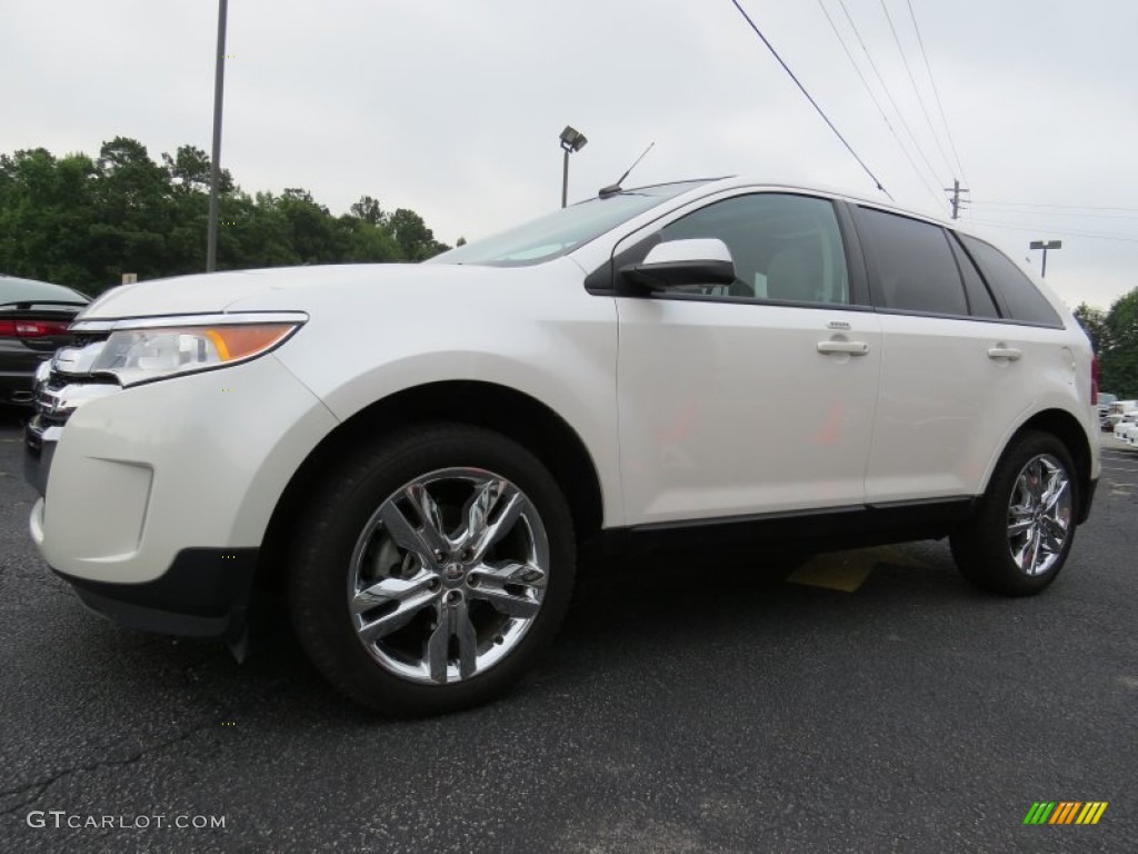 2012 Edge SEL - White Platinum Metallic Tri-Coat / Medium Light Stone photo #3