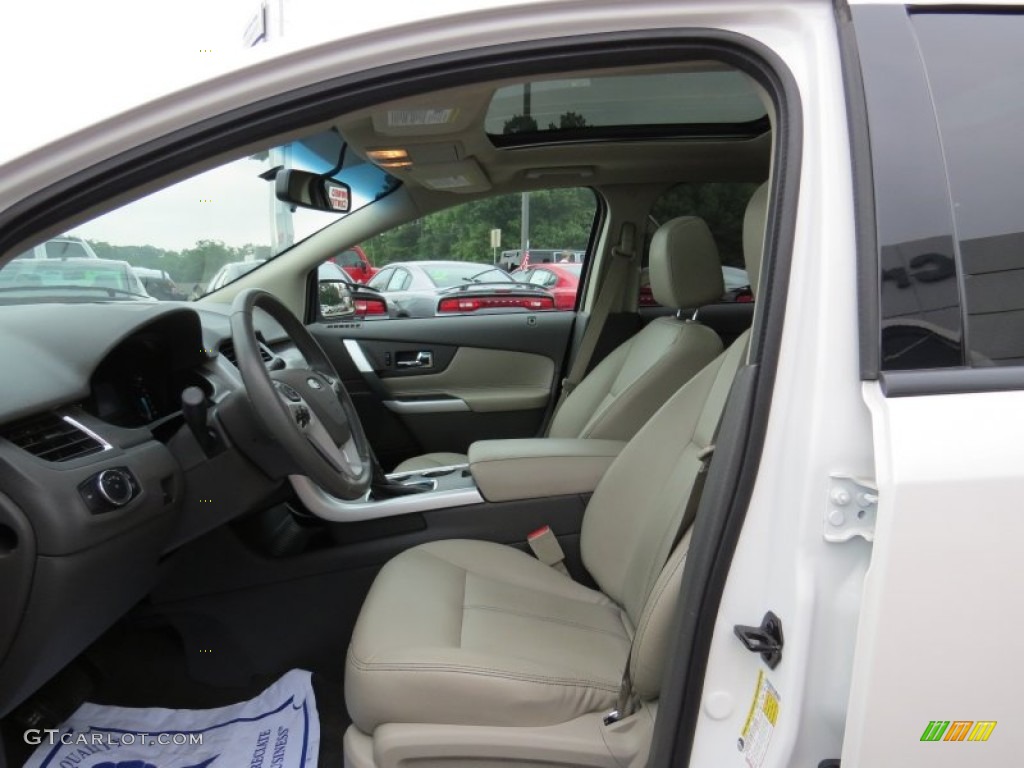 2012 Edge SEL - White Platinum Metallic Tri-Coat / Medium Light Stone photo #9