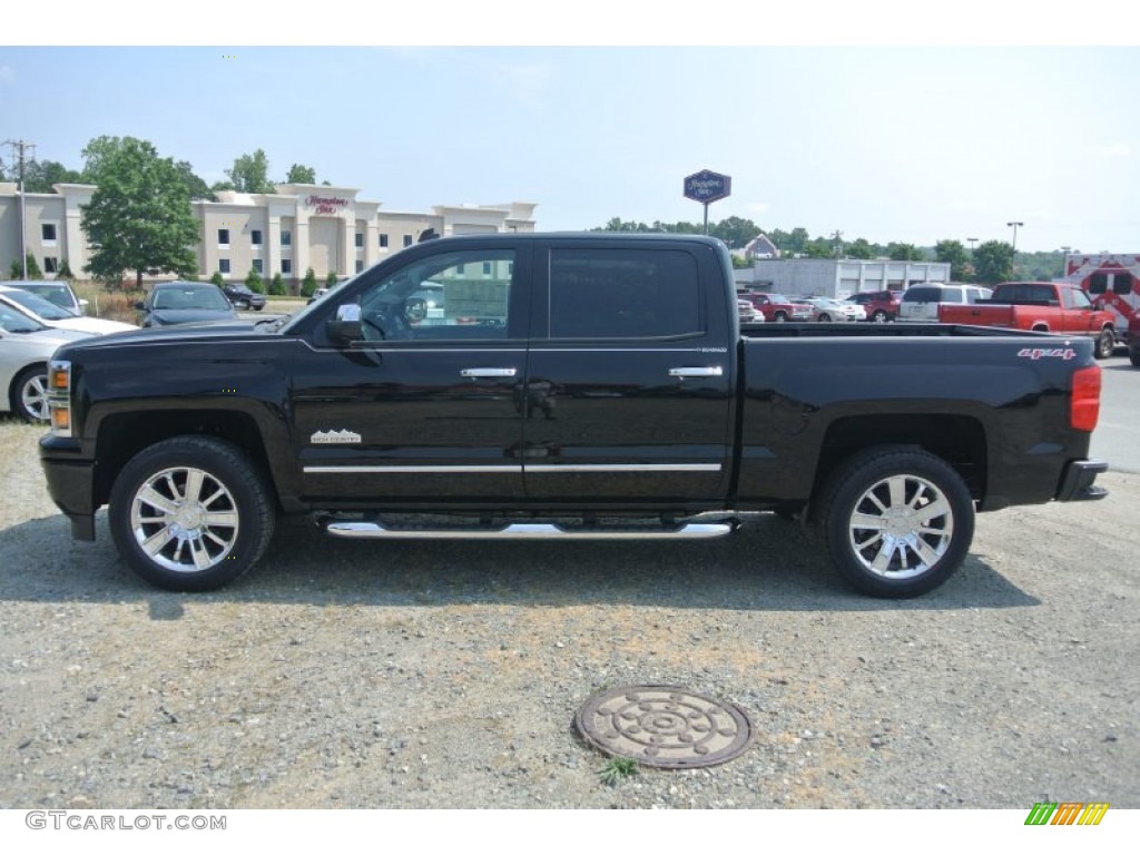 Black 2014 Chevrolet Silverado 1500 High Country Crew Cab 4x4 Exterior Photo #95425146
