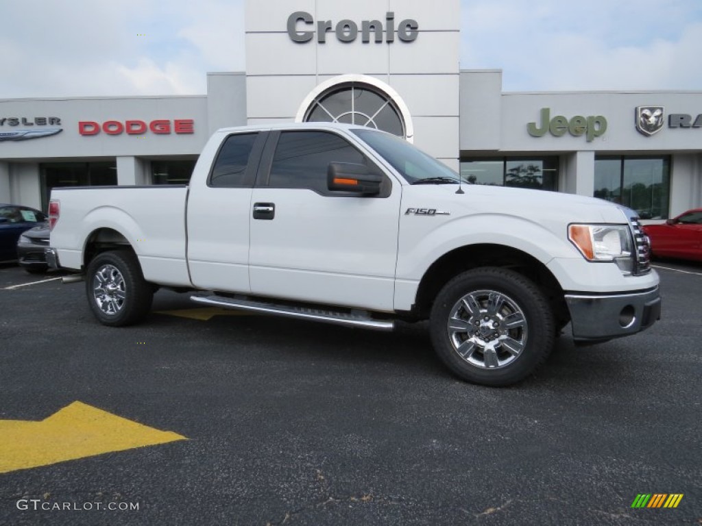 2010 F150 XLT SuperCab - Oxford White / Tan photo #1