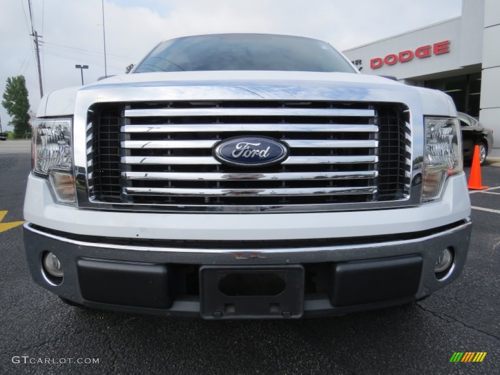2010 F150 XLT SuperCab - Oxford White / Tan photo #2