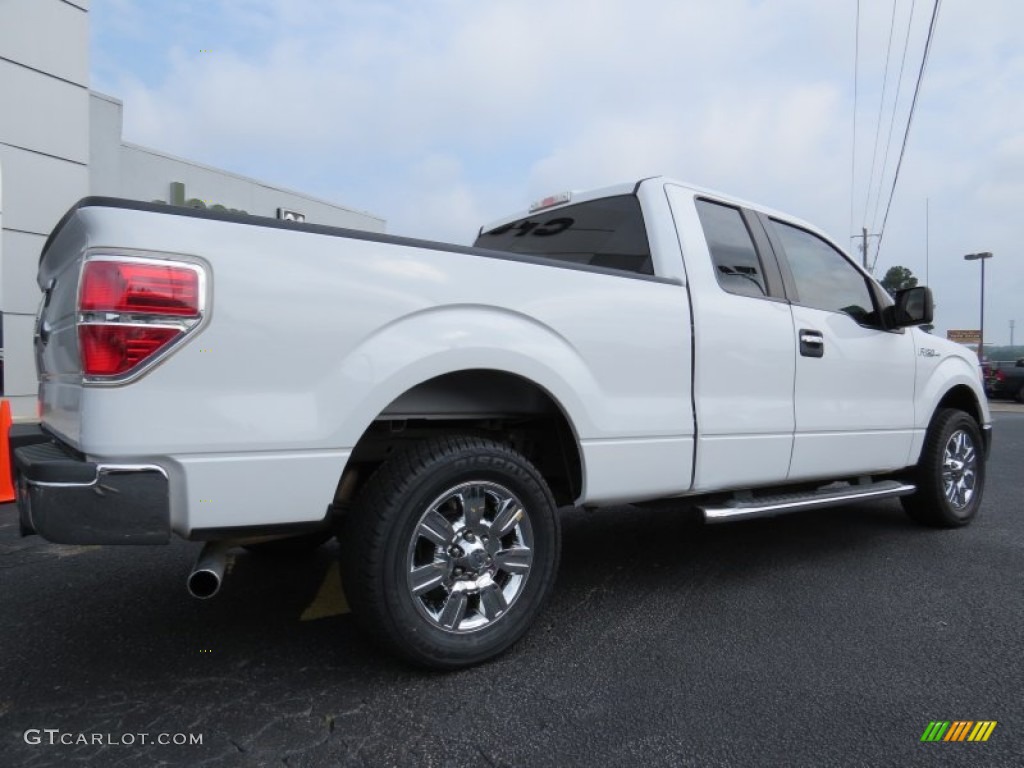 2010 F150 XLT SuperCab - Oxford White / Tan photo #7