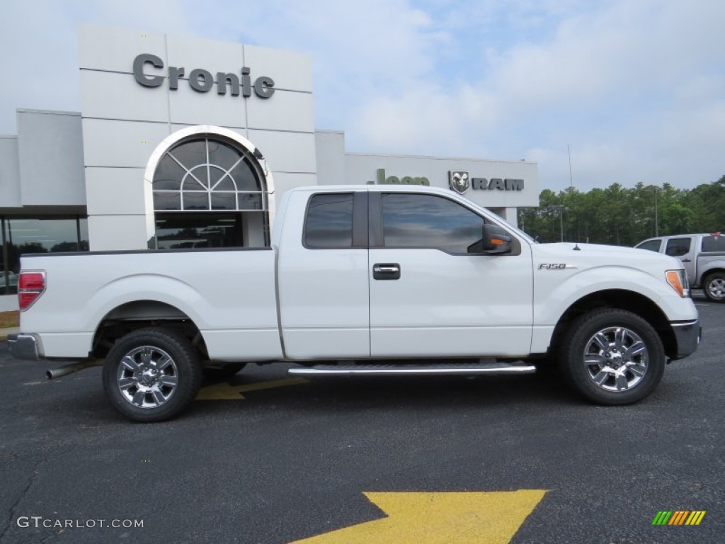 2010 F150 XLT SuperCab - Oxford White / Tan photo #8
