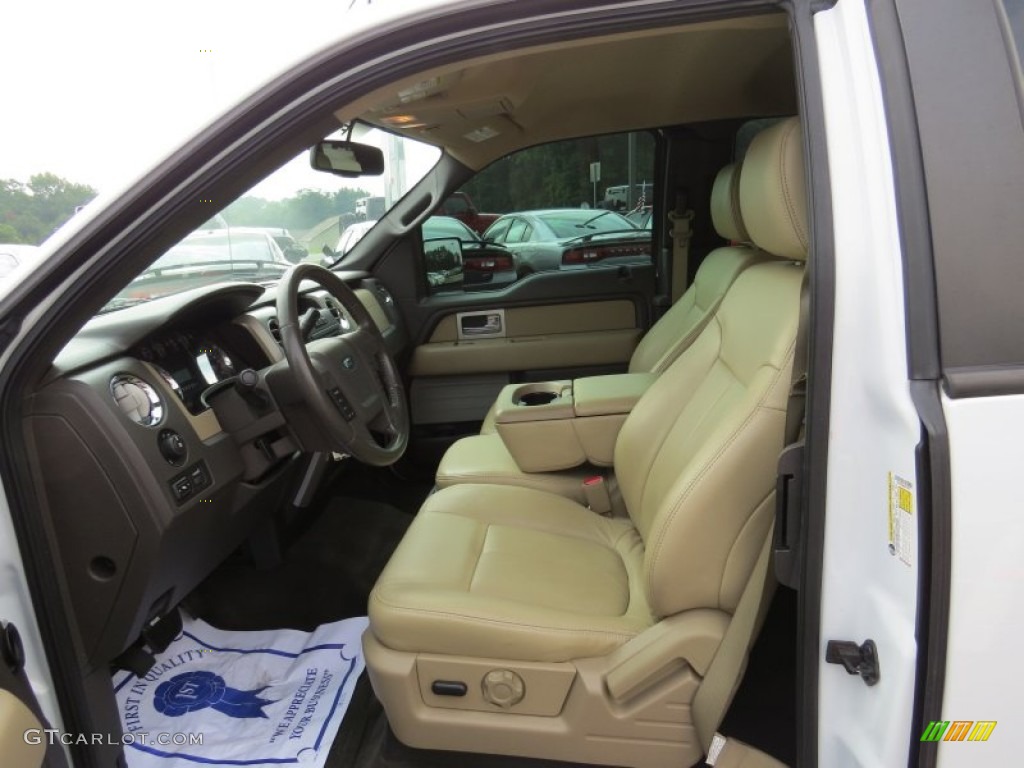 2010 F150 XLT SuperCab - Oxford White / Tan photo #9