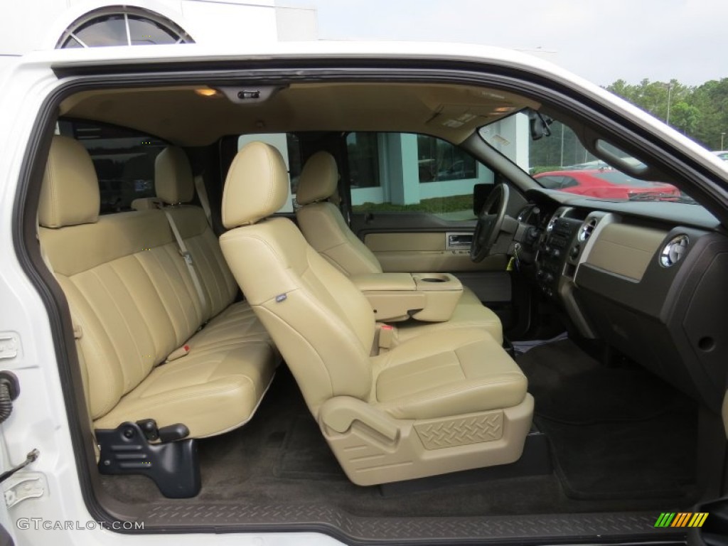 2010 F150 XLT SuperCab - Oxford White / Tan photo #19