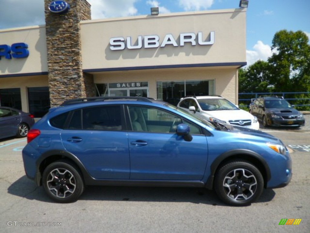 2014 XV Crosstrek 2.0i Premium - Quartz Blue Pearl / Ivory photo #8