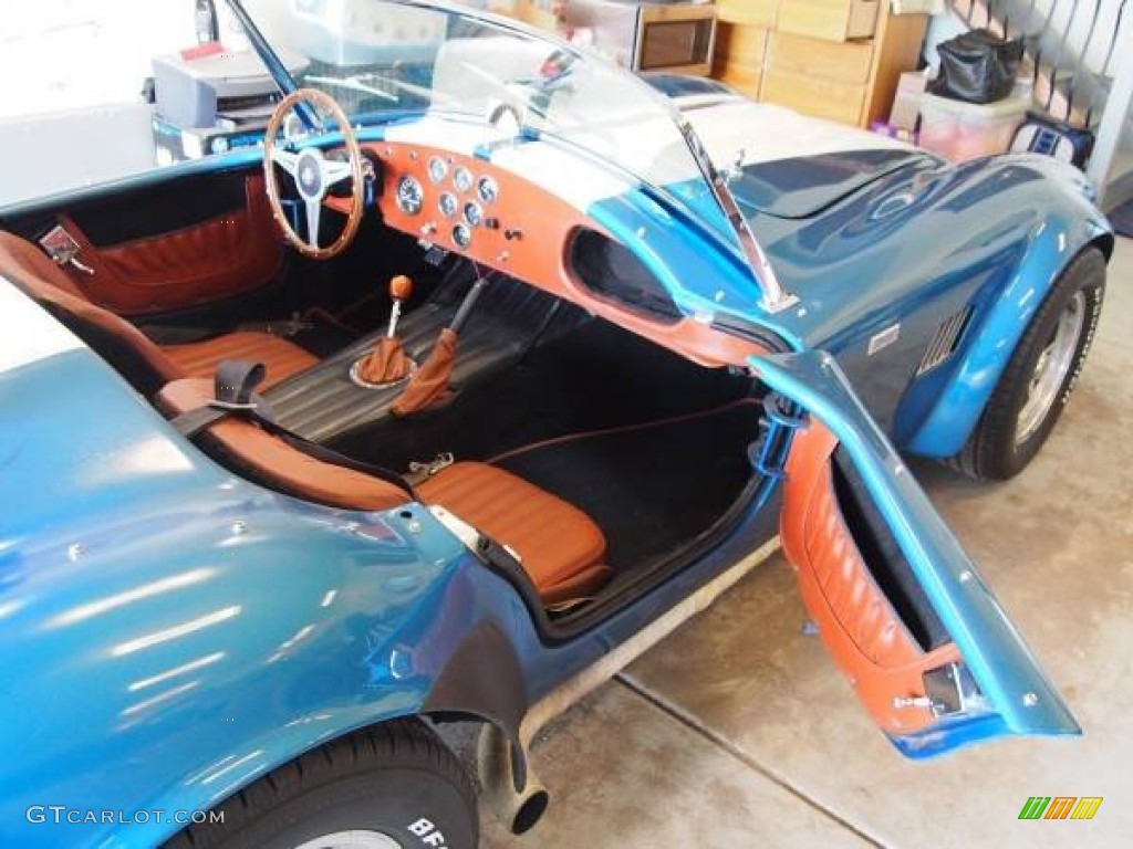 1965 Cobra Roadster Replica - Blue / Brown photo #4