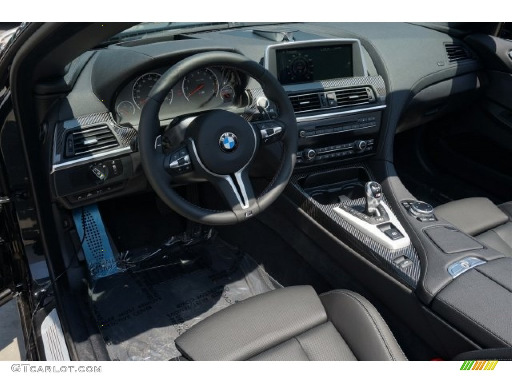 2015 M6 Convertible - Black Sapphire Metallic / Black photo #6