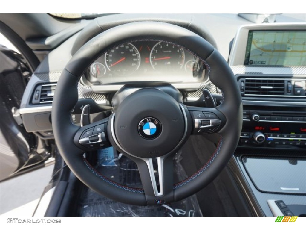 2015 M6 Convertible - Black Sapphire Metallic / Black photo #8