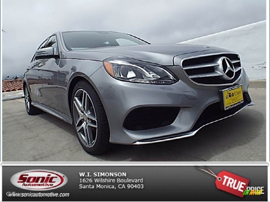 2014 E 350 Sport Sedan - Paladium Silver Metallic / Black photo #1