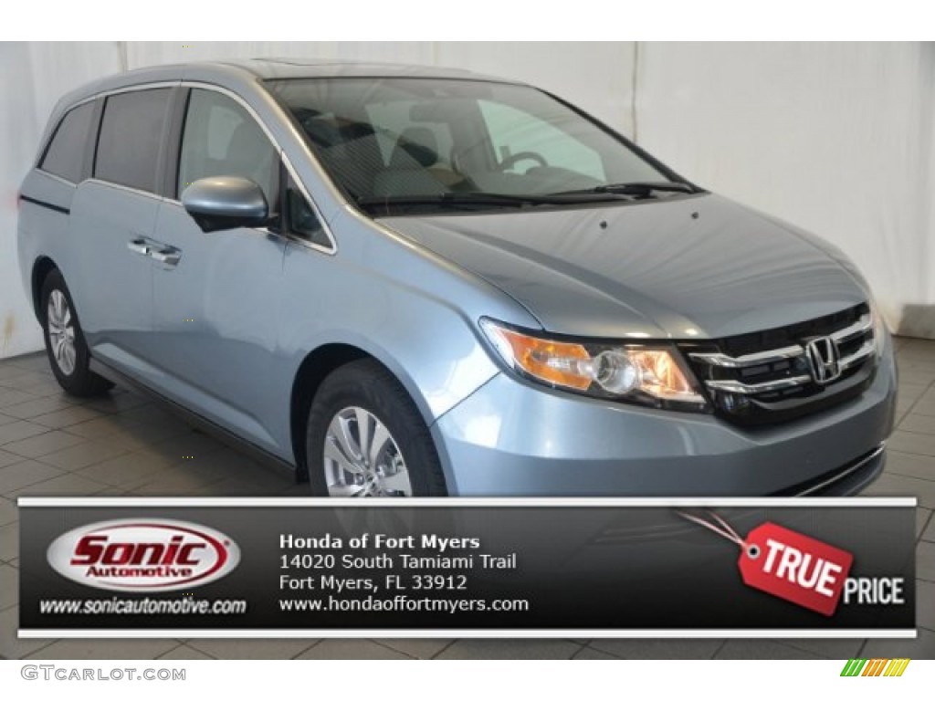 2014 Odyssey EX-L - Celestial Blue Metallic / Gray photo #1