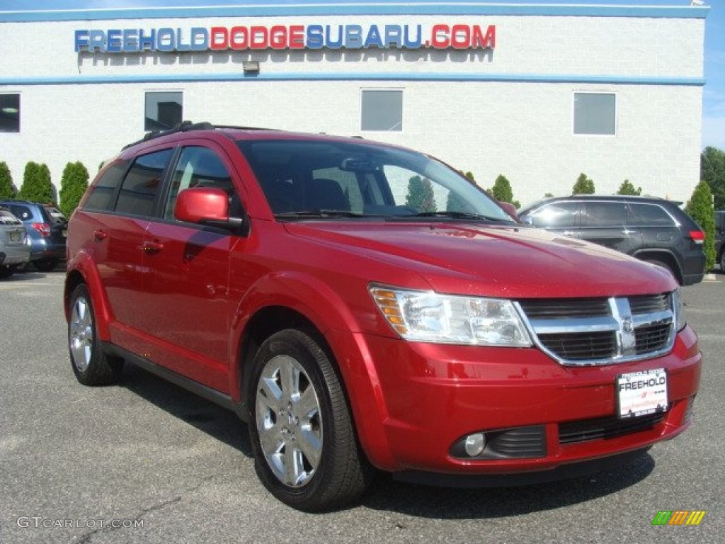 2010 Journey SXT AWD - Inferno Red Crystal Pearl Coat / Dark Slate Gray photo #1