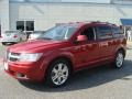 2010 Inferno Red Crystal Pearl Coat Dodge Journey SXT AWD  photo #3