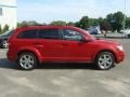 2010 Inferno Red Crystal Pearl Coat Dodge Journey SXT AWD  photo #9